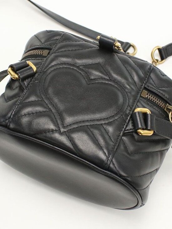 Gucci Vanity Backpack Leather Black